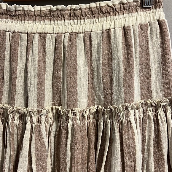 NWT Misa Los Angeles Skirt Striped Mini Ruffle - Picture 4 of 12